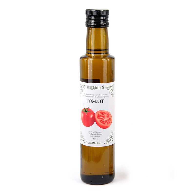 botella de aceite aromatizado de tomate